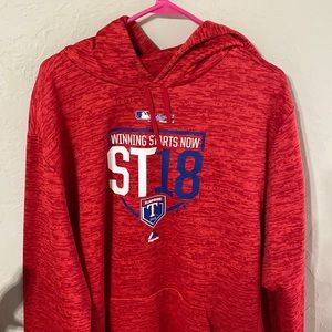 Texas Rangers 2018 Post Season Majestic Authentic Collection Hoodie MLB